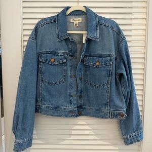 NWT Madewell Button-Front Denim Jacket
